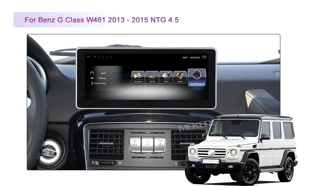 Discount HD Android 7.1 3+32G Car Multimedia GPS Audio Radio For Mercedes Benz G Class Wagen 461 463 G350 G500 2012~2018 Navigation NAVI 13