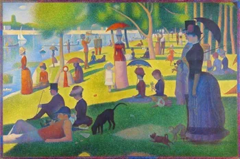 

Home Decor Georges Seurat - On Island Of La Grande Jatte-Silk Art Poster Wall Sticker Decoration Gift