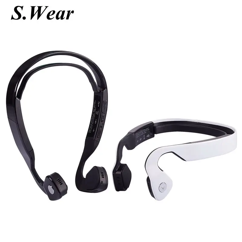 

Fast shipping Wireless Bone Conduction Headphones Bluetooth 4.0 Headset Earphone Stereo Music Mic Hearing Aids Ear Release For