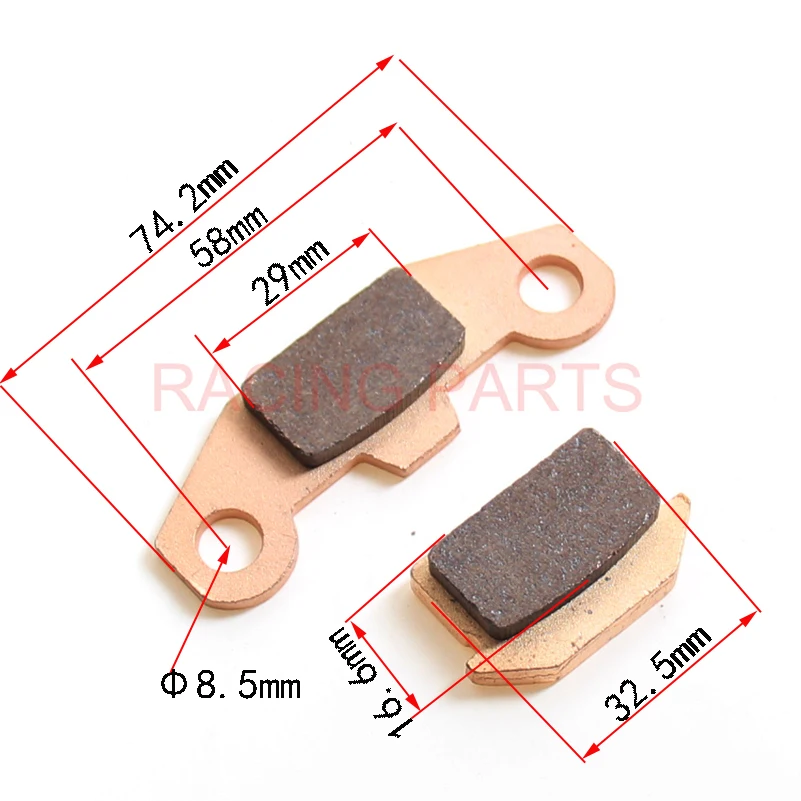 

Free shipping heavy Duty Motorcycle Copper Brake shoes disc Pads fit Motocross scooter ATV Pit Dirt Bikes