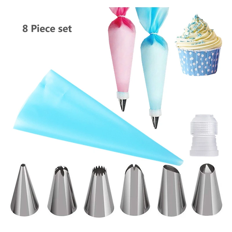 Cake Decoration Cream Pastry Bag Set Stainless Steel Confectionery Baking Tool Cake Decoration Cream Pastry Bag Set Stainless Steel Confectionery Baking Tool