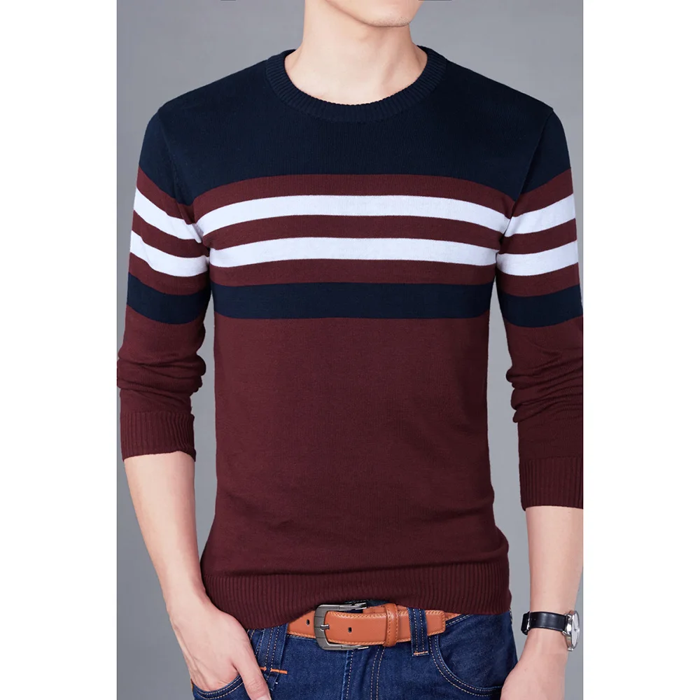 2020 New Autumn Fashion Brand Casual Sweater O Neck Striped Slim Fit Knitting Mens Sweaters And Pullovers Men Pullover Men B0275 2020 New Autumn Fashion Brand Casual Sweater O Neck Striped Slim Fit Knitting Mens Sweaters And Pullovers Men Pullover Men B0275