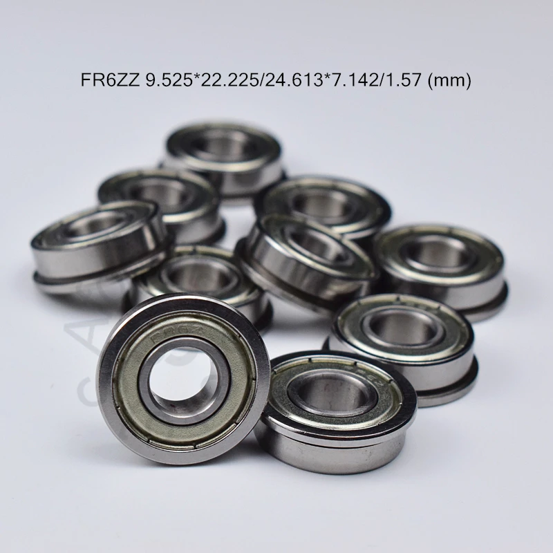 

Подшипник фланцевый FR6ZZ R6NR, 9,525*22,225*24,613*7,142*1,57 (мм), 10 шт.