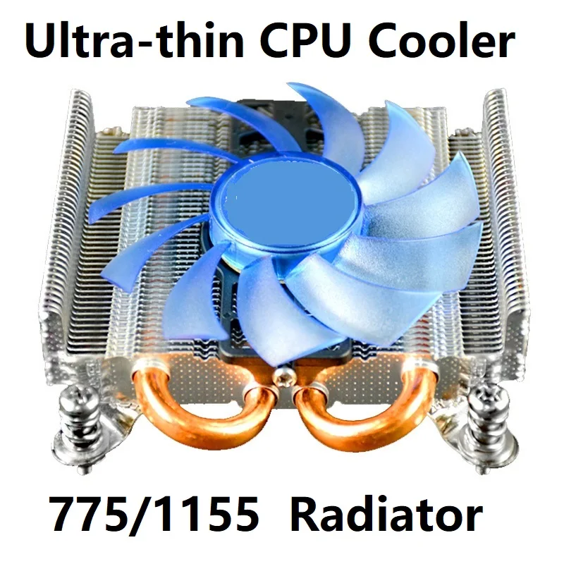 

HTPC Ultra-Thin CPU Cooler 775/1155 Fan Computer Aluminum Radiator