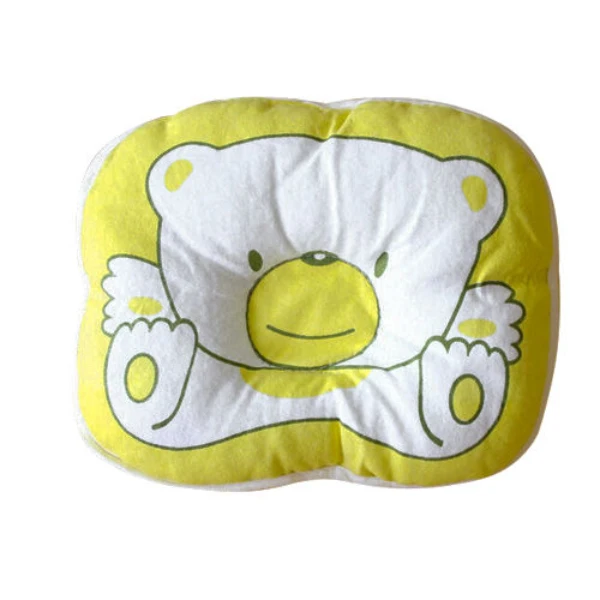 Подушка с медведем для новорожденных, мягкая подушка для сна с плоской головкой