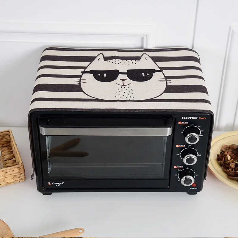 

Microwave oven dust cover Microwave oven cover multi-function tablecloth cover towel double thick dust cloth 019