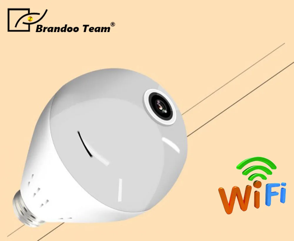 

HD IP Camera Smart LED Lights Cam night vision Bulb Home Security WIFI Camera