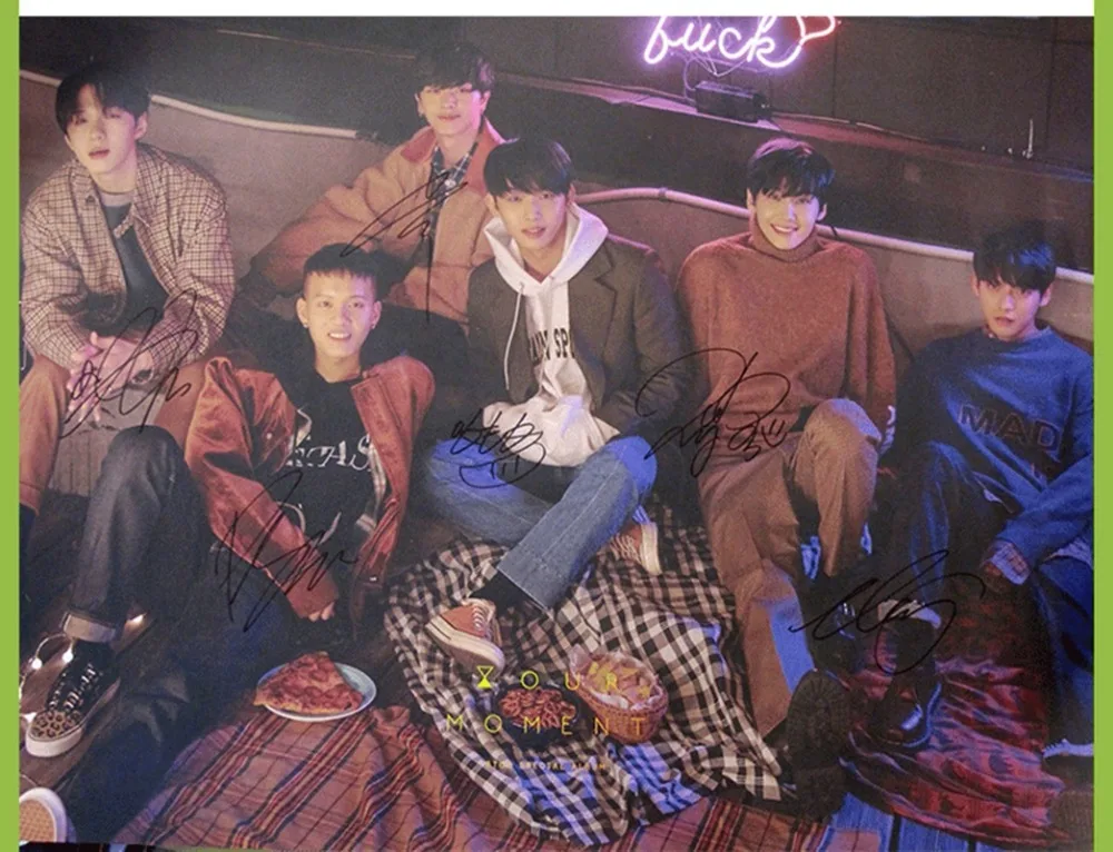 Подписанный BTOB autographed 2018 альбом час момент CD + Фотокнига K POP 122018|Фотоальбомы| |