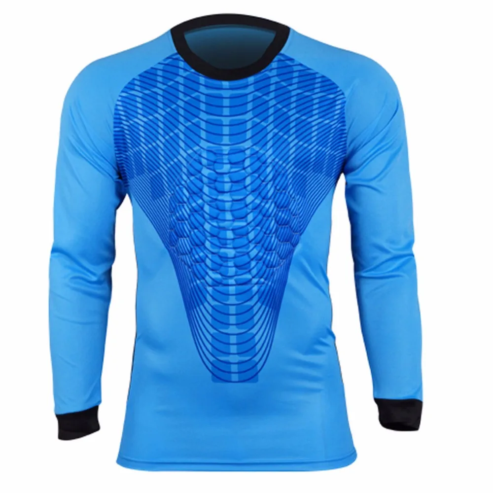 New Men Soccer Goalkeeper Jersey Sponge Protector Doorkeeper Camisetas