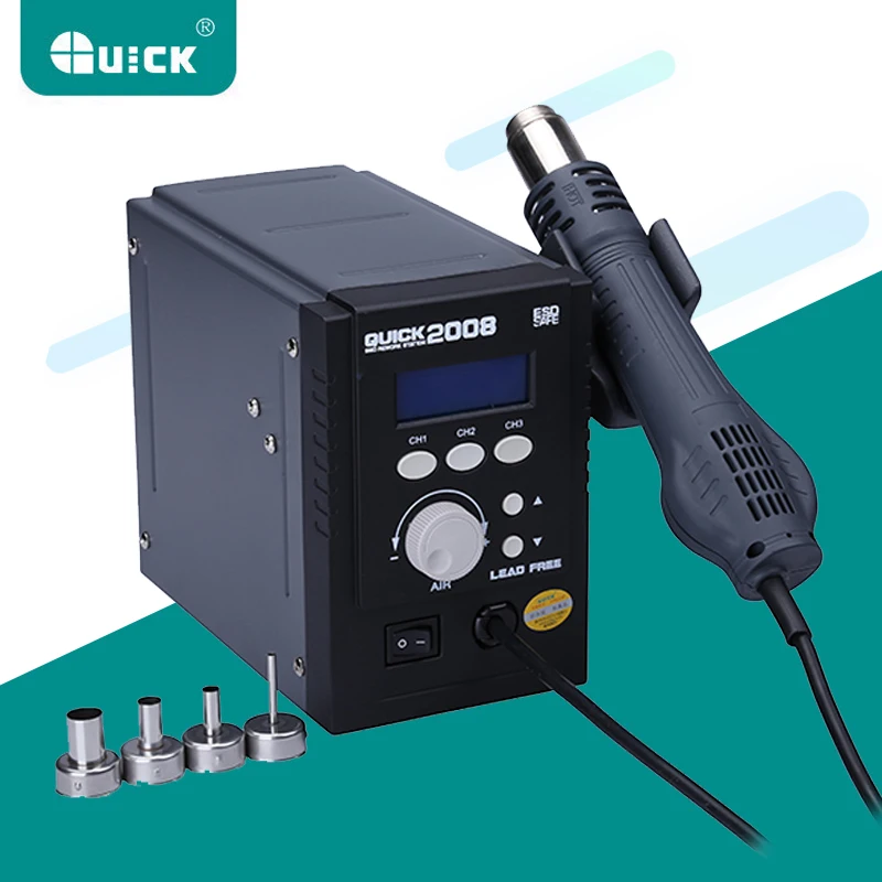 Паяльная станция BGA QUICK 2008 110 В/220 В с горячим воздухом бессвинцовая
