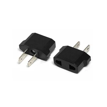 

Portable Travel Power Plug Adapter EU EURO to US USA Adaptor Converter AC Power Plug European to American Outlet Universal