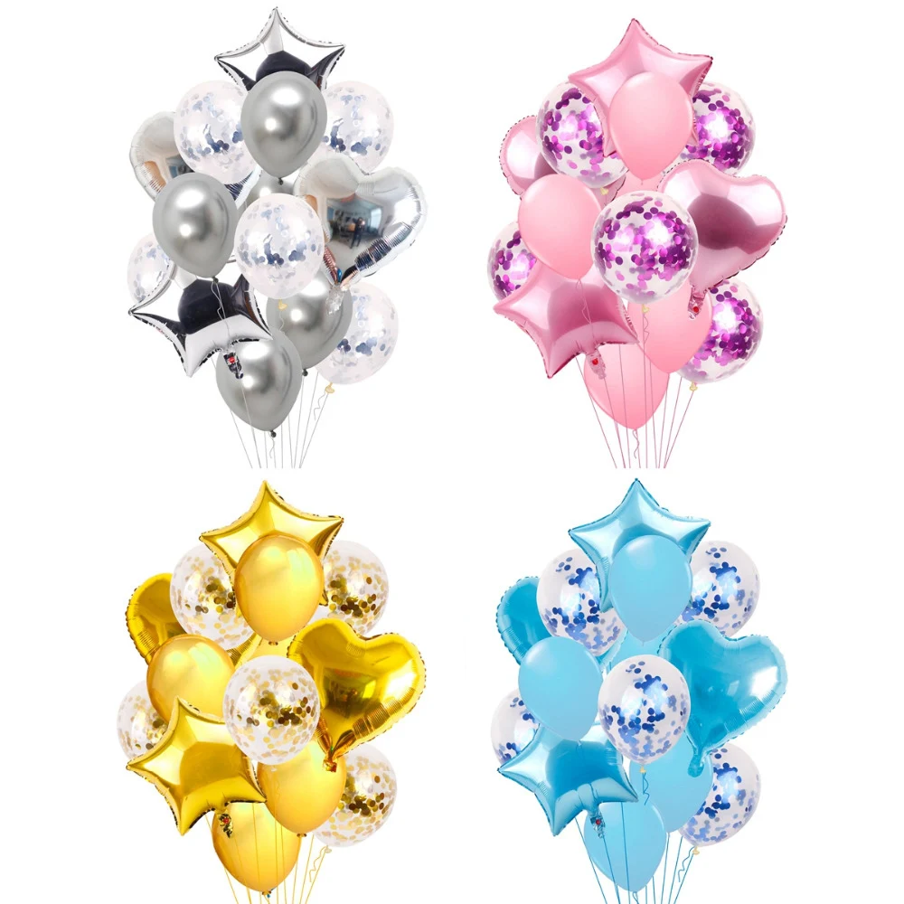 

Happy Birthday Balloons Party Decoration Confetti Latex Balloon Air Transparent Number Balloon Figures Love Baloon Foil Ballon