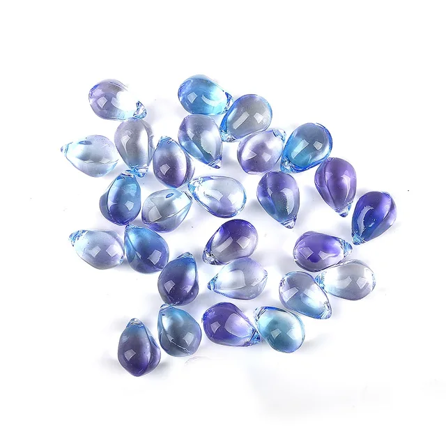 20Pcs 13x10mm Beautiful Czech Water Droplet Glass Beads DIY Waterdrop