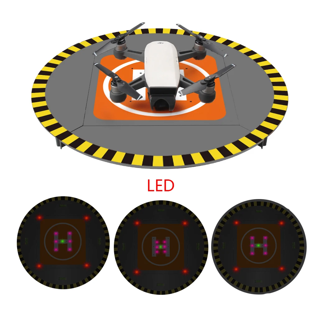 

LED lectronic Landing Pad Parking Apron for DJI Mavic Pro Platinum/Spark/Phantom 4 Pro/4/3 inspire 1/2 Night flight Accessories