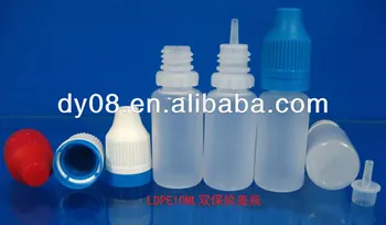 

2500pcs/lot LDPE10ml bottle/ long thin dropper /childproof &tamper proof cap