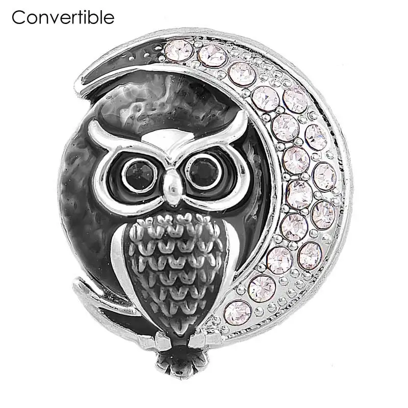 

Rivca inserts convertible magnetic brooch antique life tree owl Scarf Clip Vintage Muslim Brooch magnetic pin accessory brooch