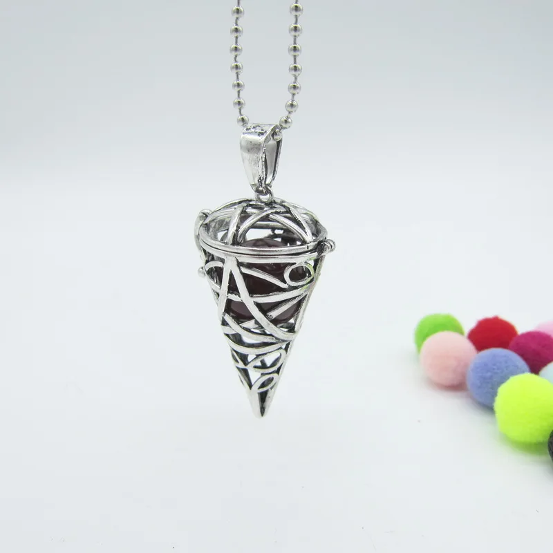 

2017 New Interesting Ice Cream Shape DIY Openable Locket Mexician Harmoney Ball Chime Sounded Necklace for Prenatal Education
