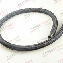 Черная нейлоновая оплетка 1500 PSI 6AN AN6 для нефтегазового шланга