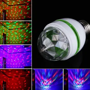 

Party Dector LED Stage Lamp Decoration RGB Rotating Bulb Colorful Pattern Lamp KTVBallroom Bar Novelty Glow In The Dark Toys
