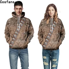 Star Wars I Am Chewie Chewbacca Furry Costume Hoodie Jacket Cosplay hooded sweater cover 3D printing men and women sweatshirts