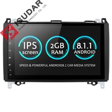 Isudar Car Multimedia Player GPS Android 8.1 2 Din DVD Automotivo For Mercedes/Benz/Sprinter/Viano/Vito/B-class/B200/B180 Radio