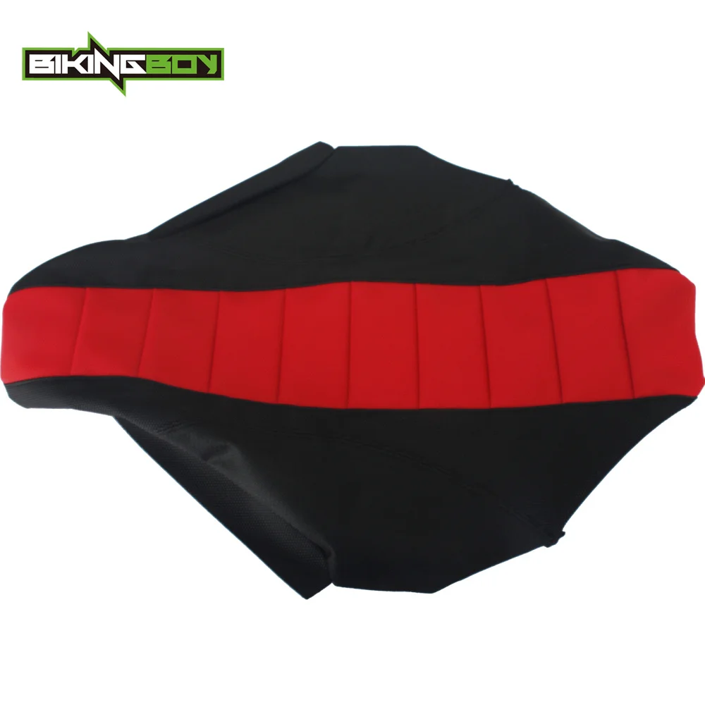 Ребристый Гриппер для мотокросса BIKINGBOY Red MX мягкий чехол Honda CRF150R CRF 150R 150 R 07 10 11 12 13 14
