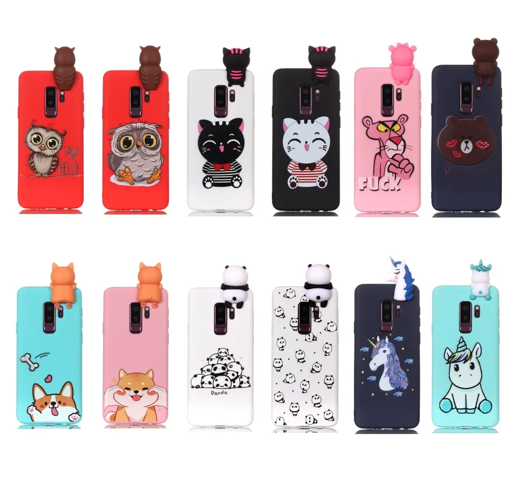 

Animal Pattern Phone Case For Sumsung S7 Edge Soft TPU Phone Cover For Sumsung S8 S9 S10 Plus S10 Lite Note 8 9 Coque Funda Capa