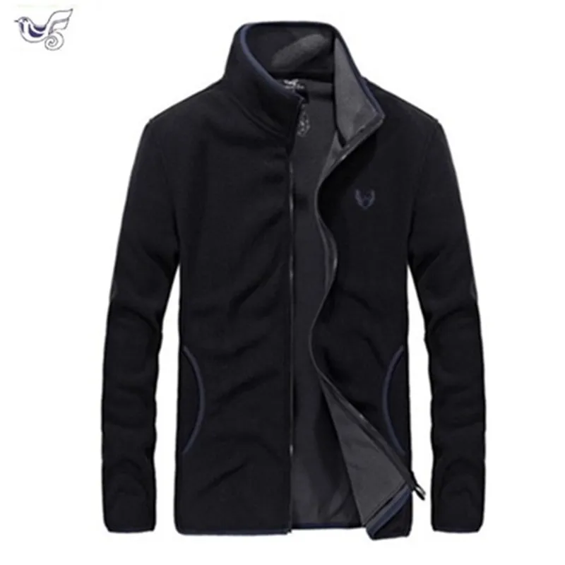 creepy and BOROR new men's soft shell polar fleece hoodie sweatshirt blue denim men's hip hop size