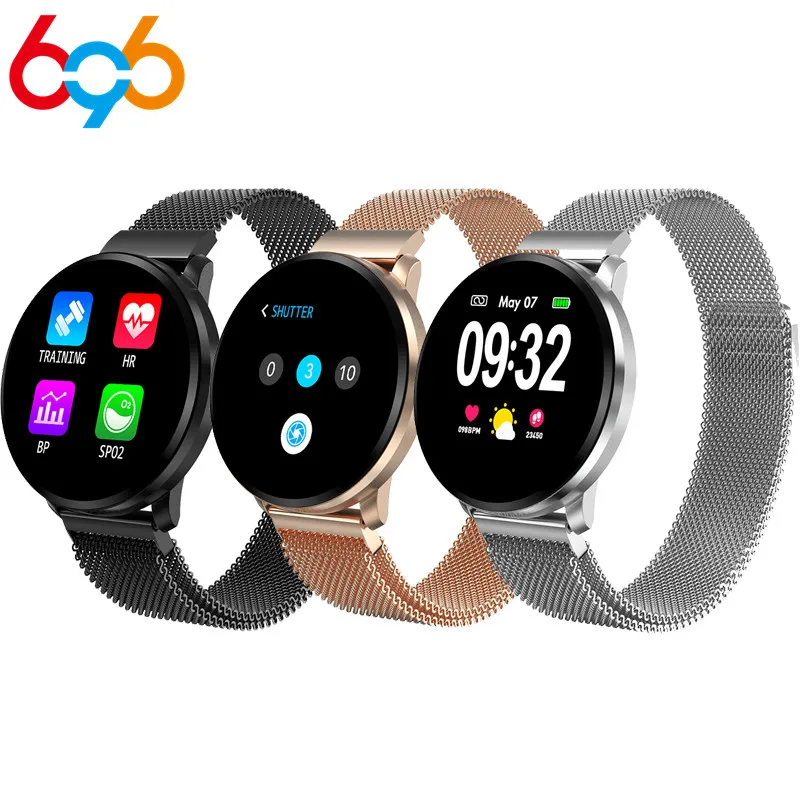 

696 CF68 Fashion Smart Watch Waterproof IP67 Blood Pressure Sport Women Wirstwatches Heart Rate Smart Bracelet for IOS Android
