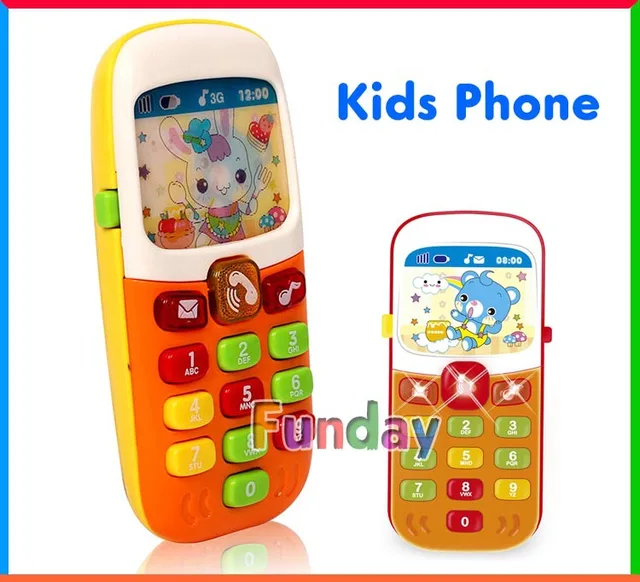 Free Ship Kid Mobile Phone Electronic Music Toy Cellphone Telephone Baby Infant Phone Best Gift for kid Educational Learning Toy 1