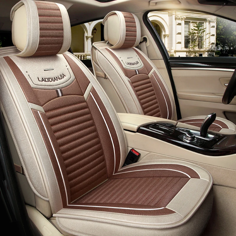 

Universal (front& back) linen car seat covers For Subaru forester Outback Tribeca heritage xv impreza legacy auto accessories