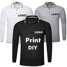 NENTORI Пользовательские Футболка Поло для команды гонщиков логотип с длинными рукавами поло бренды дизайн группа работа печать Tommis DIY eden парк хлопок одежда