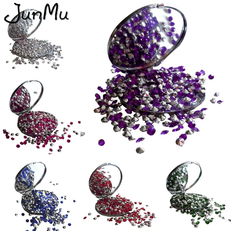 

1000PCS 4.5mm DIY Wedding Decoration Crafts Diamond Confetti Table Scatters Clear Crystal Centerpiece Party Festive Supplies