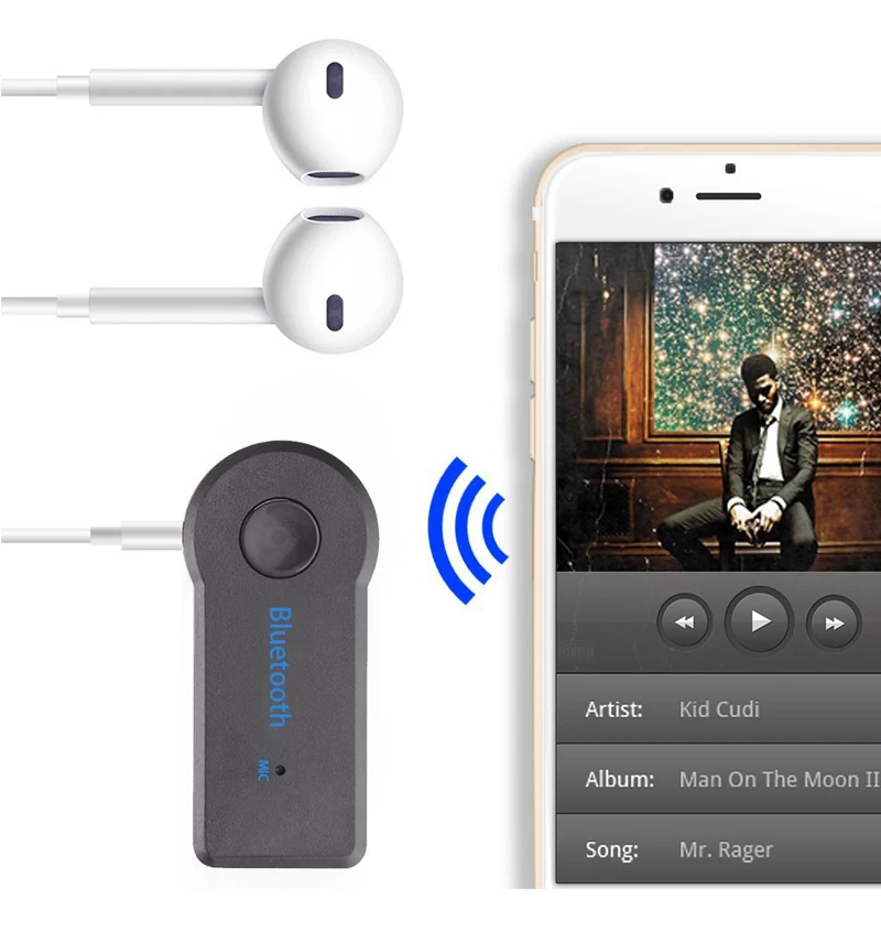 Quality Bluetooth AUX Audio 3.5MM Jack Music Bluetooth Receiver Car Kit Wireless Speaker Headphone MP3 Music Adapter Hands Free (5)