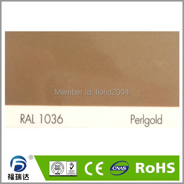 Smooth Surface Ral 1036 Pearl Gold Wrinkle Powder Coating Tesxture For ...
