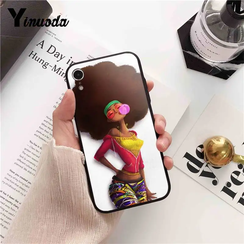Модный чехол для телефона Yinuoda Melanin Poppin Aba iPhone 8 7 6 6S 6Plus 5 5S SE XR X XS MAX 11 pro