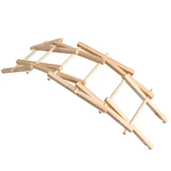 

Wooden DIY Bailey Bridge Construction Kits Assembly Models Physics Experiment Science Children's DIY Educational Toys