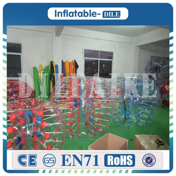 

2PCS 1.5 m PVC Mix Color Inflatable Bumper Ball Body Zorbing Ball Human Zorb Bubble Soccer Football For Adults And Kids