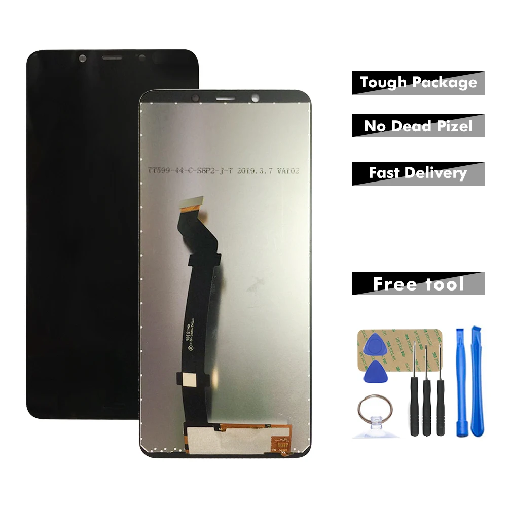 

6.0'' For Nokia 3.1 /3.1 Plus TA-1118 TA-1104 TA-1125 LCD Display Digitizer Touch Screen Sensor Assembly Replacement Parts+Tools