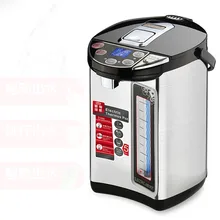 Электрическая бутылка для горячей воды 5L Изолированная домашняя 304 Электрический чайник из нержавеющей стали функция автоматического отключения