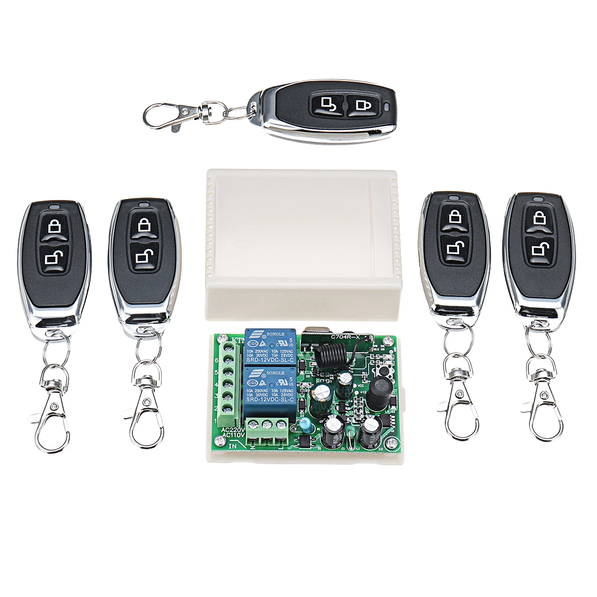 Unique Garage Door Remote Control Kit with Simple Decor