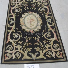 3'x5' Aubusson плетеные коврики- Новая Зеландия шерстяной коврик ручной работы