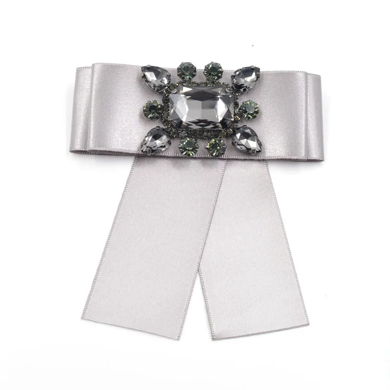 Женская Брошь бант CINDY XIANG булавка ручной работы с кристаллами и лентой|brooches for