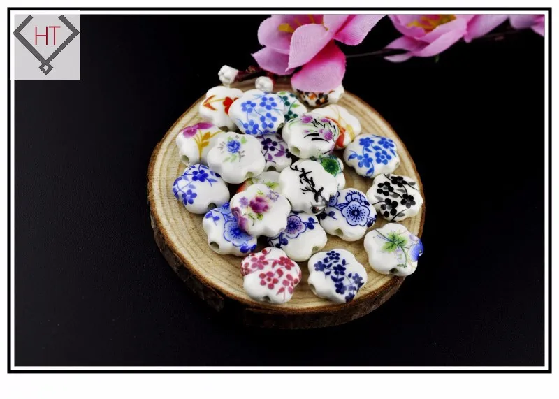 flower ceramic porcelain beads001 (148)