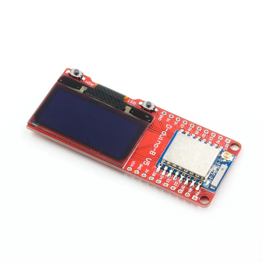 DSTIKE D duv5 (ESP8266 + OLED 2dB антенна) ESP 07 wifi Интернет вещей макетная плата ESP8266 микропитон