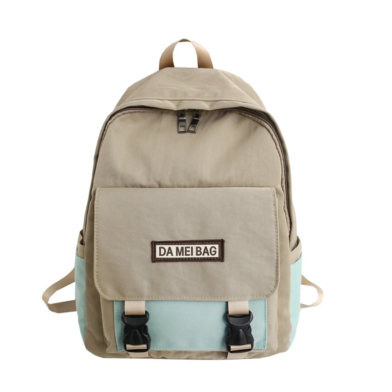 

Beiluoshi Simple shoulder bag and large capacity college students'schoolbag ladies' backpack trend