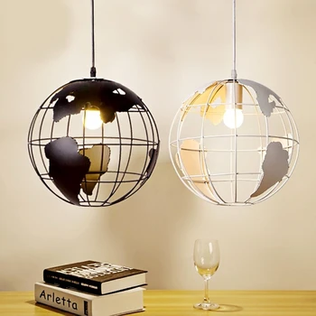

Creative Modern Arts Pendant Lights with Earth Minimalist Lampada Led Lanterna for Cafe Bar Restaurant Bedroom Hallway PLL-793