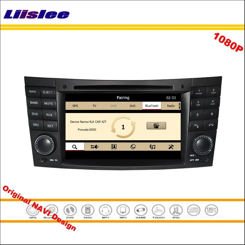 Cheap Liislee For Mercedes Benz CLS W219 2004~2008 Car Radio CD DVD Player GPS Navigation 1080P HD Screen System Original NAVI Design 5