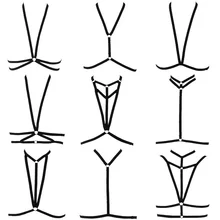 Укороченный топ, черный бюстгальтер на грудь, бюстгальтер на бретельках, фетиш одежда, нижнее белье, трусики на бретельках, сексуальное нижнее белье для бондажа, Женское боди на бретельках