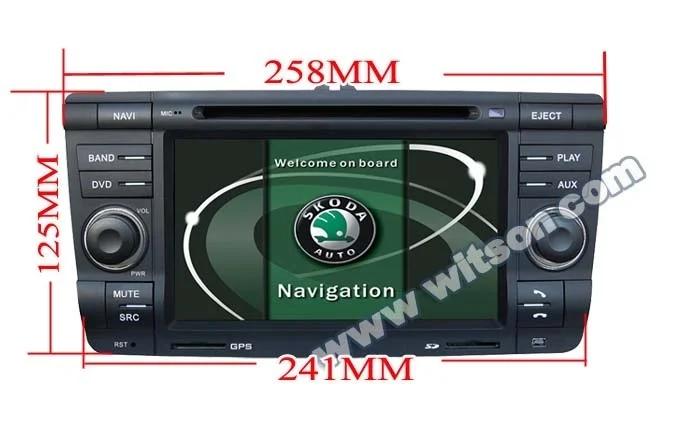 Sale 7" Android 8.0 Oreo OS Car DVD Multimedia Navigation GPS Radio for Skoda Octavia 2004-2013 with Optional Car Play Function 2